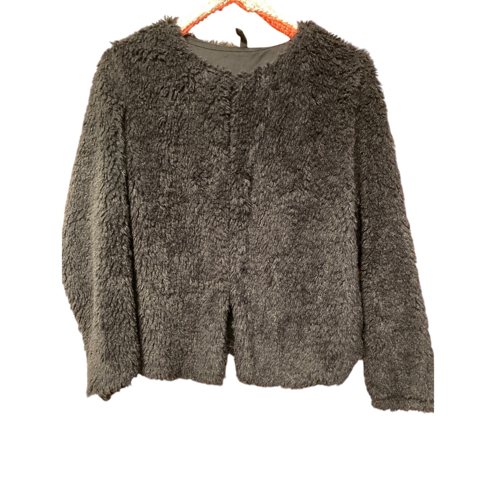 Black Fuzzy H And M Jacket
